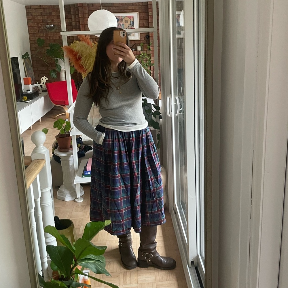 Vintage Plaid Woolrich Skirt